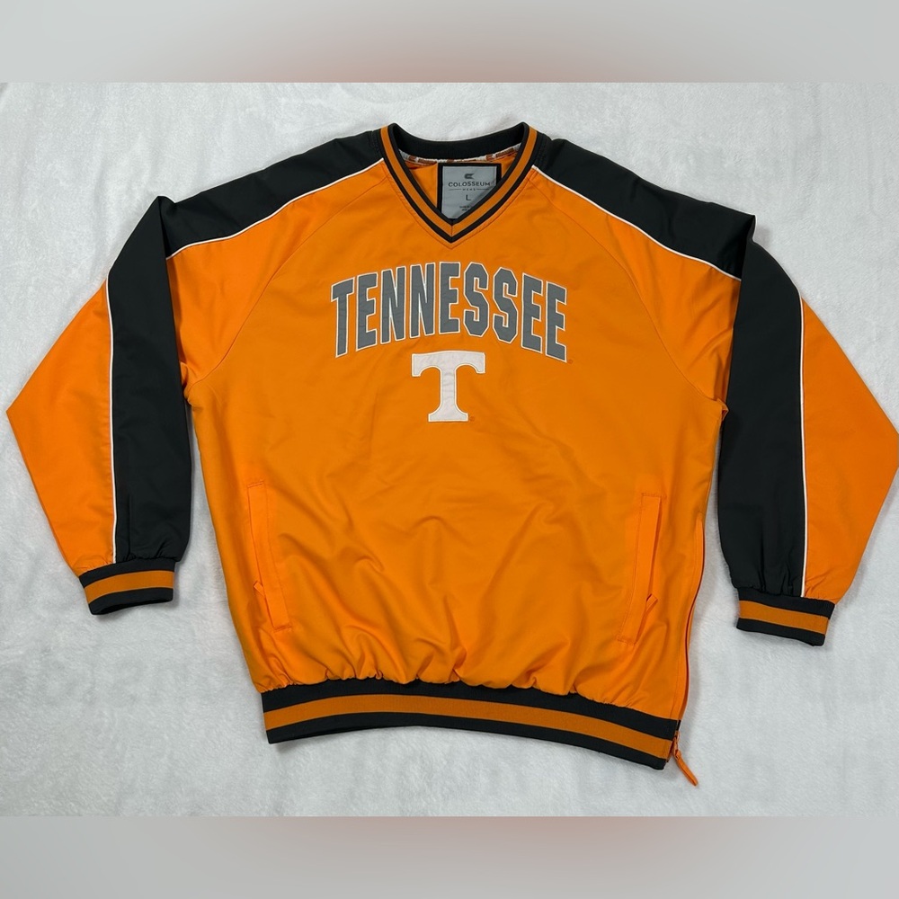 Colosseum Tennessee Volunteers Duffman Pullover Windbreaker Men’s Large Orange